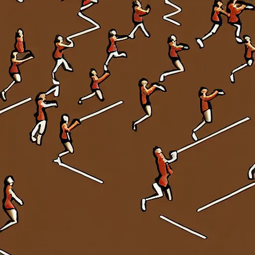 Prompt: animation sequence of a human running