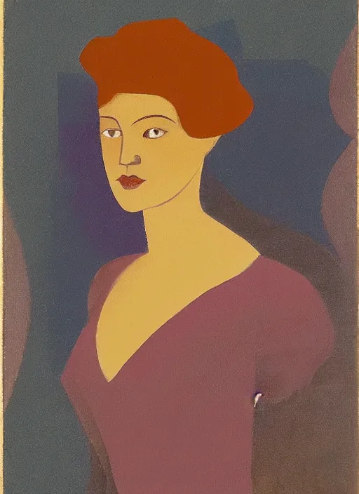 Image similar to a portrait of a pretty young lady by aaron douglas