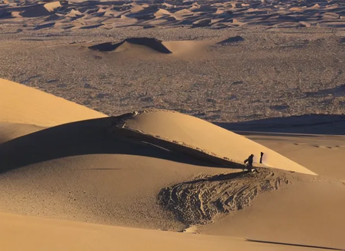 Image similar to Ski slope built on a sand dune in the sahara