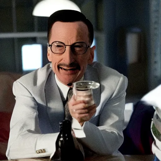 Image similar to Pee-Wee Herman playing Walter White in Breaking Bad