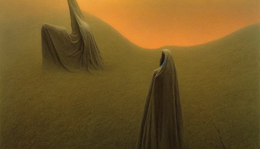 Image similar to the reaper of souls, landscape artwork by zdzislaw beksinski