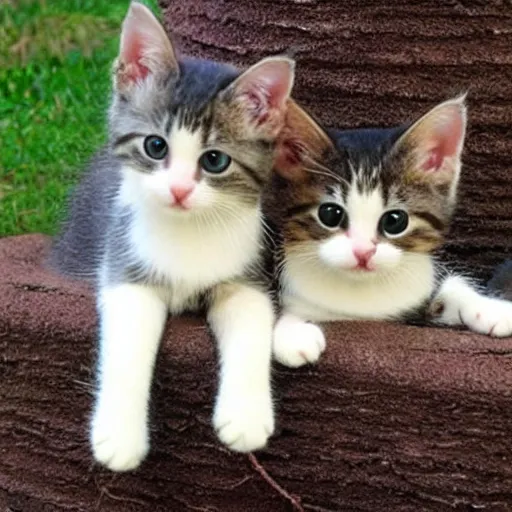 Prompt: little cute cats