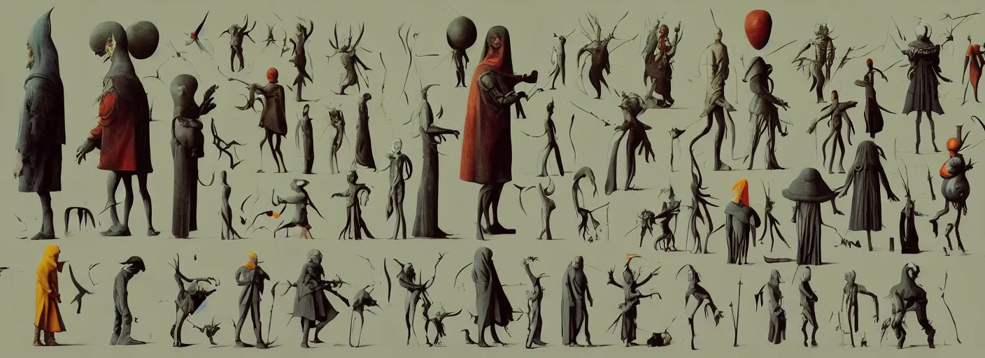 Image similar to full - body surreal rpg character concept art anatomy, very coherent and colorful high contrast masterpiece by norman rockwell franz sedlacek hieronymus bosch dean ellis simon stalenhag rene magritte gediminas pranckevicius, dark shadows, sunny day, hard lighting, reference sheet white background