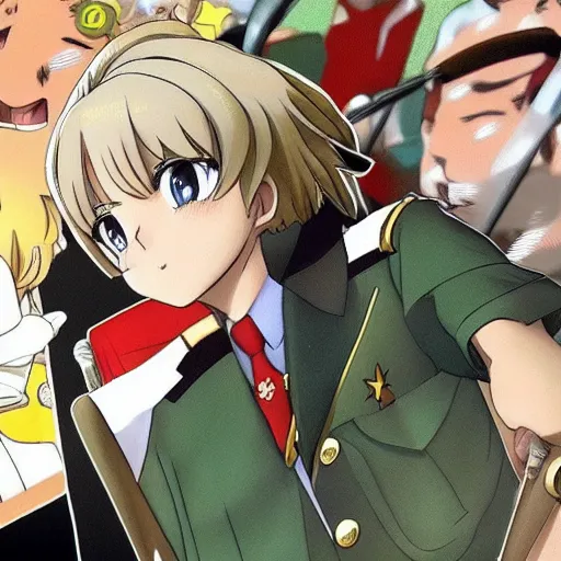 Image similar to alexander lukashenko as a main protagonist in anime