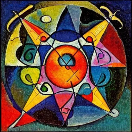 Image similar to mathematical equations inspired by bosch, klee, kandinsky. mathematical paradise, beautiful animals, equation heaven, platonic solids, elegant diagrams, beautiful equations, oil paint, hyperrealistic, collection of louvre