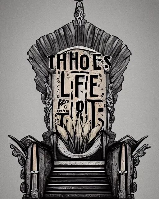 Image similar to Throne of lies, Behance