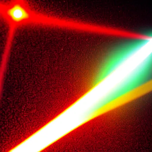 Image similar to a close up shot of a tumor being obliterated by a laser beam