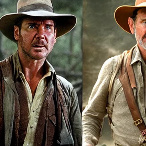 Image similar to still frames from new indiana jones movie