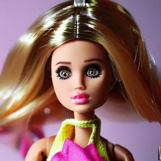 Prompt: miniom as a barbie doll, photorealistic, highly detailed,