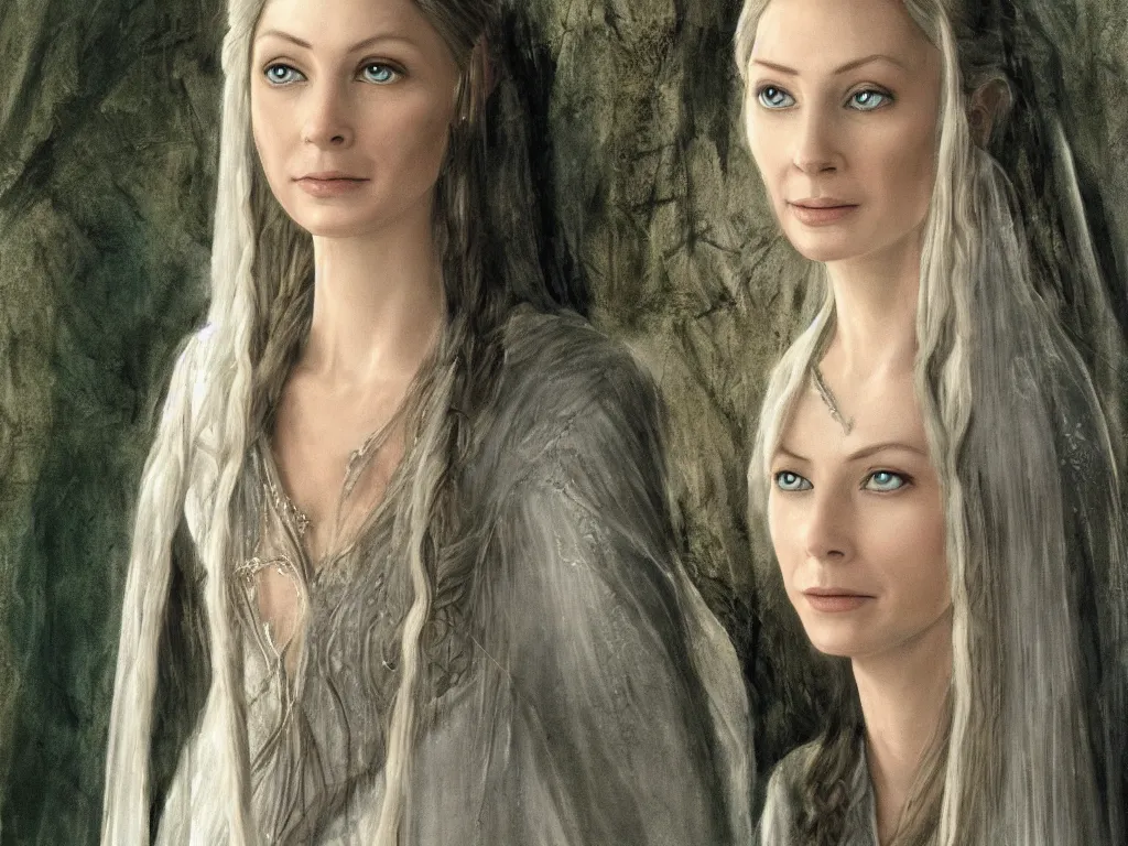 Prompt: beautiful portrait of galadriel