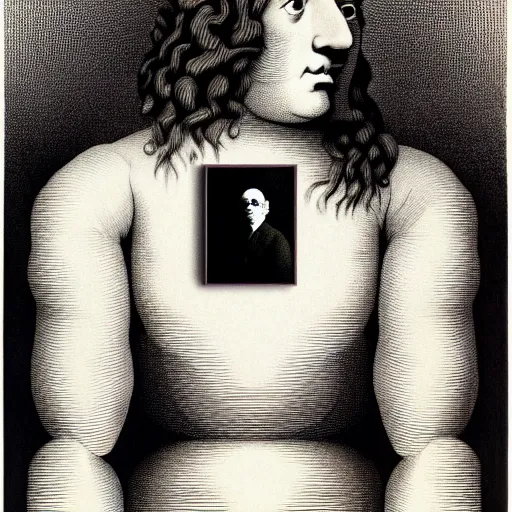 Prompt: lithography grain effect on paper secret artefact conceptual figurative post - morden monumental dynamic portrait drawn by goya and escher and hogarth, inspired by magritte, illusion surreal art, highly conceptual figurative art, intricate detailed illustration, controversial poster art, polish poster art, geometrical drawings, no blur