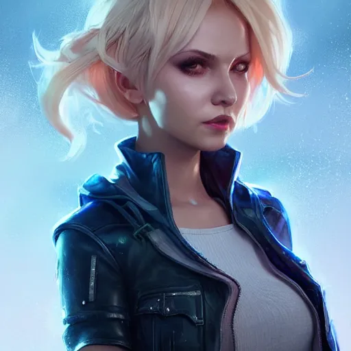 Image similar to kerli koiv as cindy aurum ff 1 5, character headshot concept art, sharp, digital matte painting, art by artgerm, greg rutkowski, wlop, dramatic lighting, trending on artstation