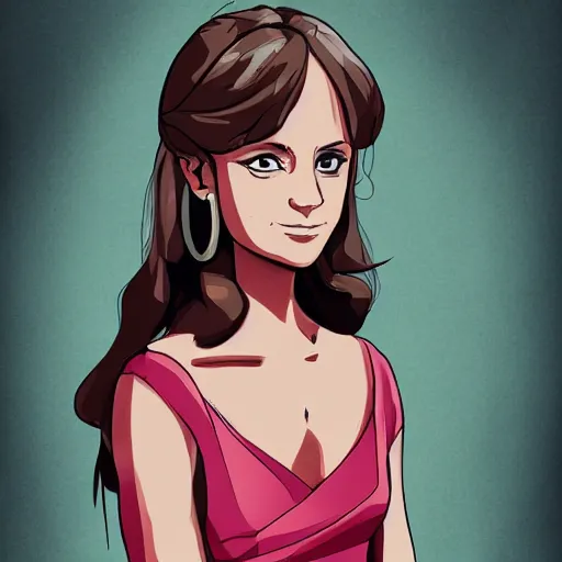 Image similar to Alicia Vikander portrait in the style of wataboku, anime