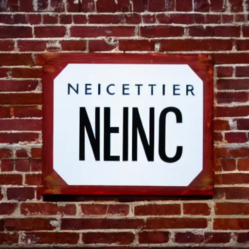 Prompt: E N C O I N T E R sign reads ' E N C O I N T E R '