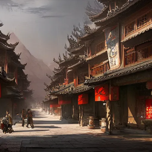 Image similar to Concept art, Beijing, 8k, james gurney, greg rutkowski, john howe, artstation