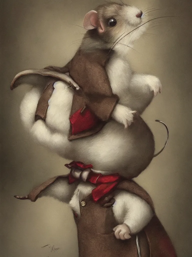 Portrait of a Well Dressed Mouse, art by Tom Bagshaw | Stable Diffusion ...