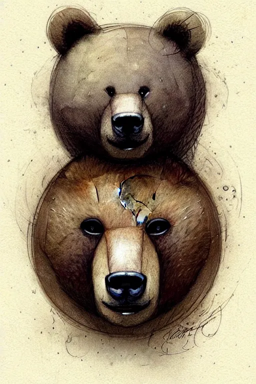 Prompt: !dream ((((( geometric bear face . muted colors.))))) by Jean-Baptiste Monge !!!!!!!!!!!!!!!!!!!!!!!!!!!
