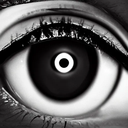 Macro Image Of Wide Open Blue Eye, Black And White Photo Stock Photo,  Picture and Royalty Free Image. Image 56595793.