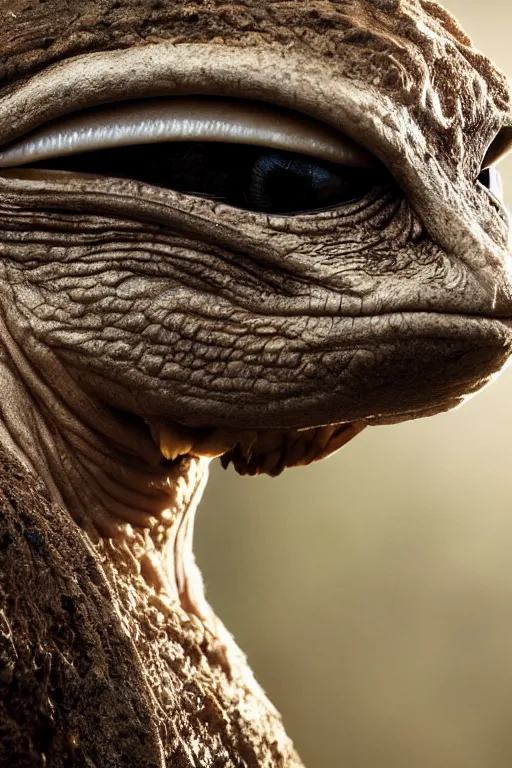 Prompt: national geographic professional photo of an alien animal, award winning, 4 k, highly detailed