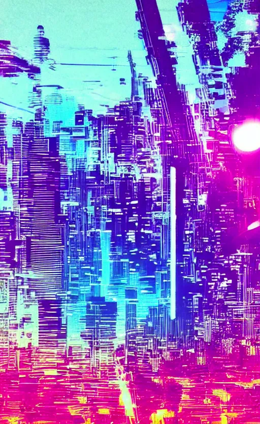 Image similar to synthwave, vaporwave, aesthetic, cyberpunk, 80s, 1984, VHS video filter, futurepunk, realistic, photorealistic, 8K, HDR, high quality, high resolution, lossless quality