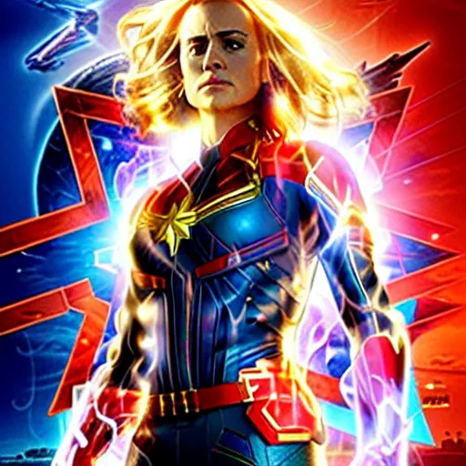 Image similar to captain marvel played by scarlett johansson