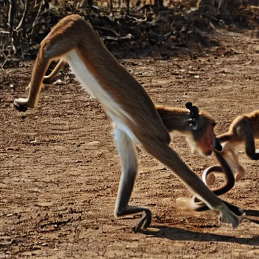 Image similar to The monkey is a gazelle in the eyes of his mother