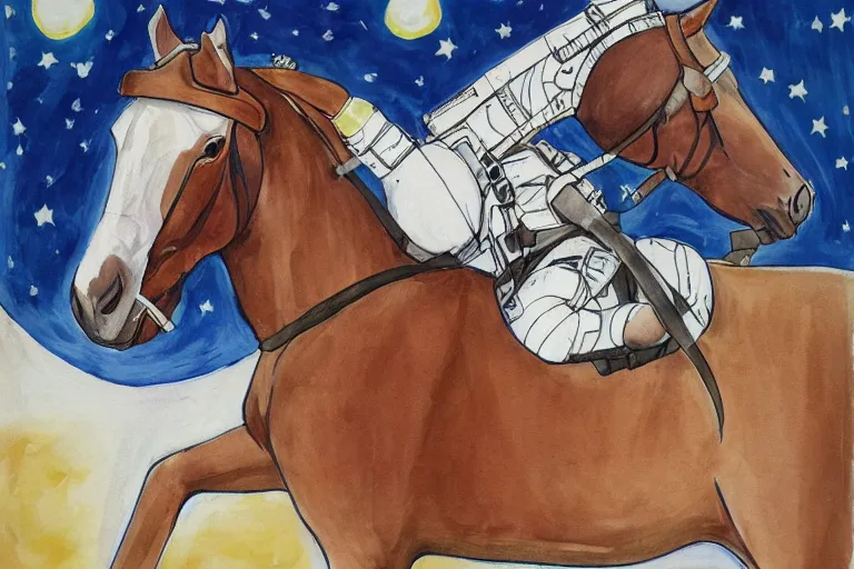 Image similar to horse lying on astronaut, arstation