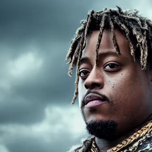 Image similar to juice wrld in Vikings very detailed 4k quality super realistic