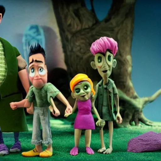 Image similar to claymation in the style of paranorman