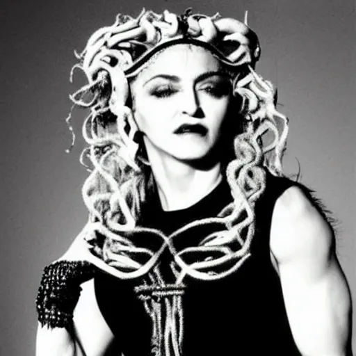 Image similar to madonna as medusa