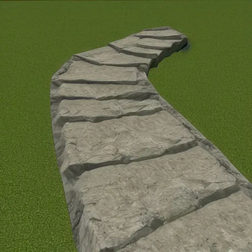 Prompt: uv normal map of stone pathway