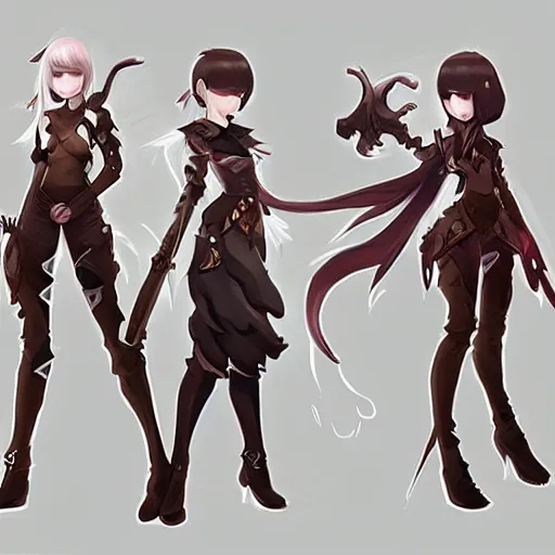 Image similar to dragon nest character concept art, deviantart, trending on artstation, concept art