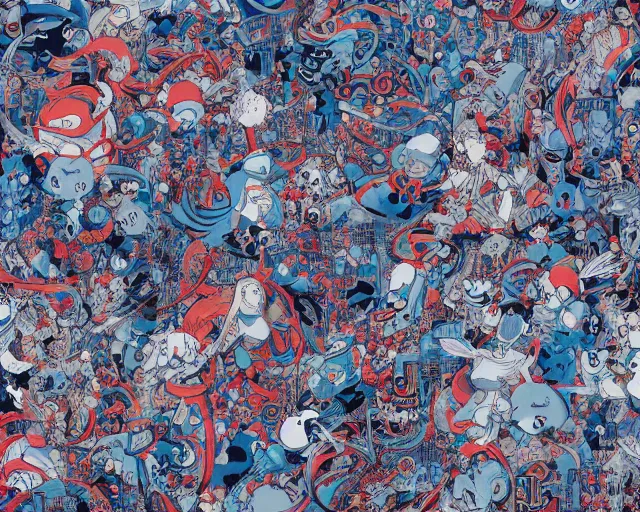 Image similar to James Jean anime vynil figure - H 640