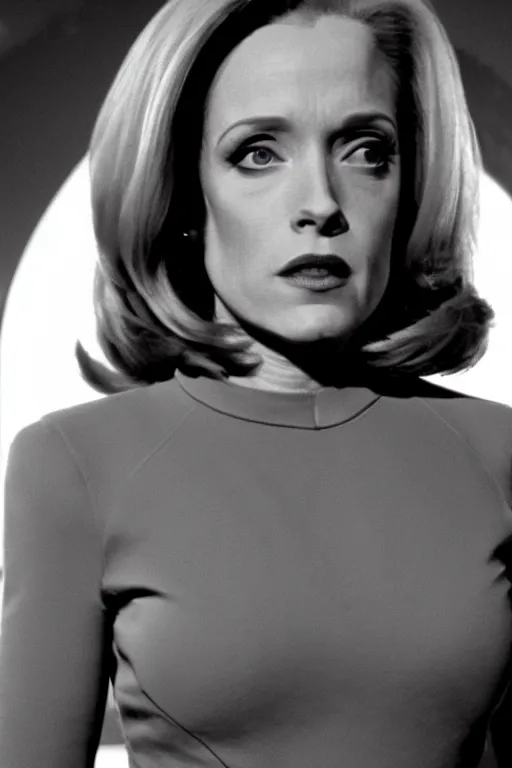 Prompt: dana scully as an alien queen