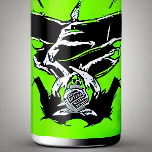 Prompt: Bank monster energy in the style of Repin