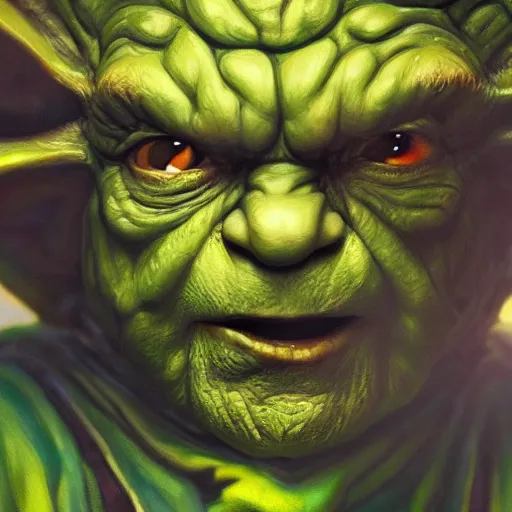 Prompt: realistic Portrait painting of Master Yoda as Kamen Rider, made by Michaelangelo, physical painting, Sharp focus,digital art, bright colors,fine art, trending on Artstation, unreal engine.