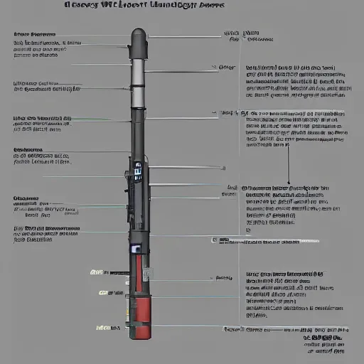 Prompt: direct energy weapon, emr, technical drawing