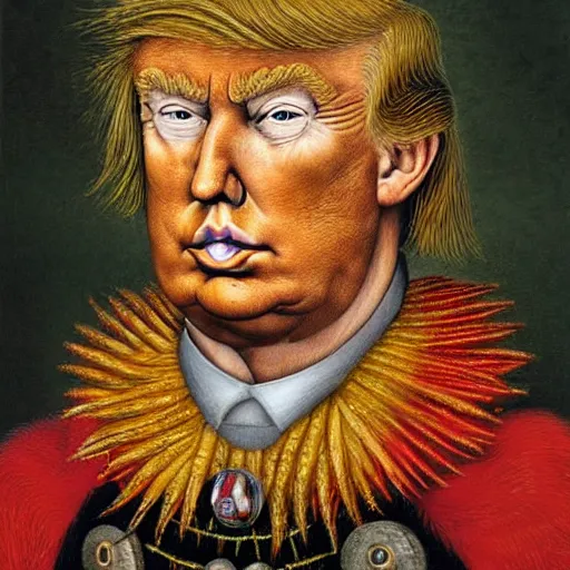 Image similar to donald trump by giuseppe arcimboldo