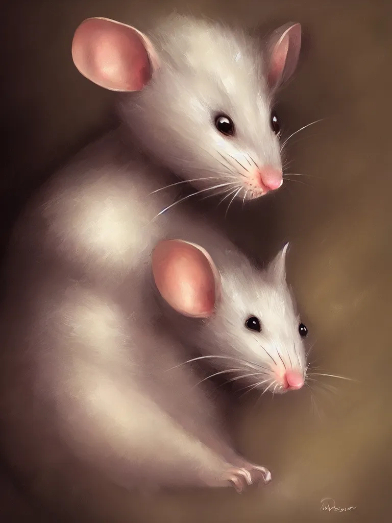 Image similar to portrait of a cute mouse as knight in the style of charlie bowater, oil painting