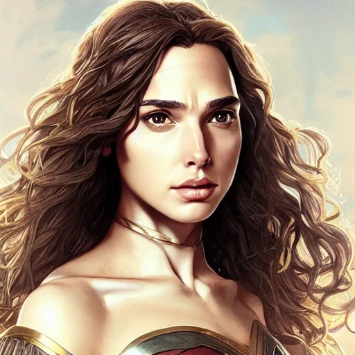 Image similar to ultra realistic illustration, gal gadot as hermione granger anime, intricate, elegant, highly detailed, digital painting, artstation, concept art, smooth, sharp focus, illustration, art by artgerm and greg rutkowski and alphonse mucha and wlop