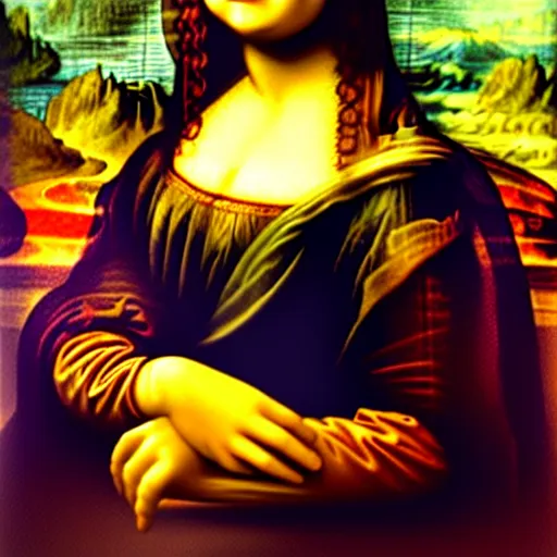 Image similar to mona lisa in the future