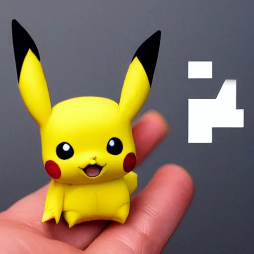 Prompt: pikachu nendoroid