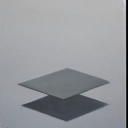 Prompt: a painting by tadao ando of an abstract sculpture by the caretaker