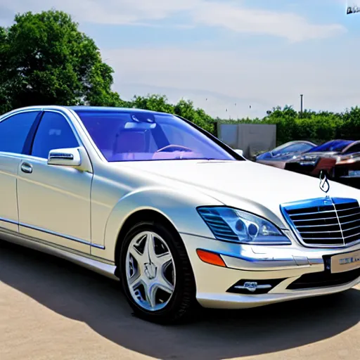 Prompt: Mercedes-Benz s500 in body w220