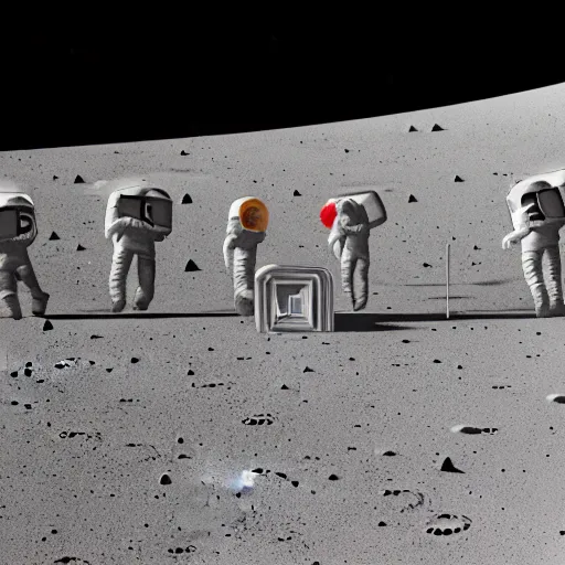 Prompt: a realistic matte painting of a hip hop concert on the moon, detailed, 8 k,