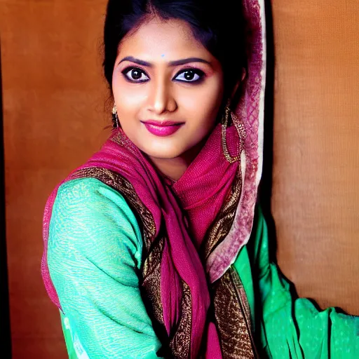 Prompt: A portrait of Bangladeshi actress