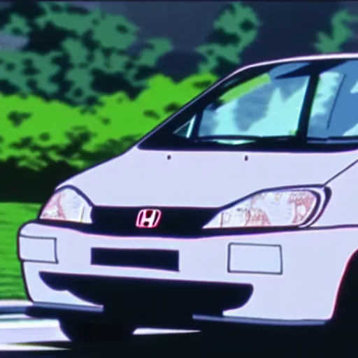 Image similar to honda jazz in initial d, anime still frame