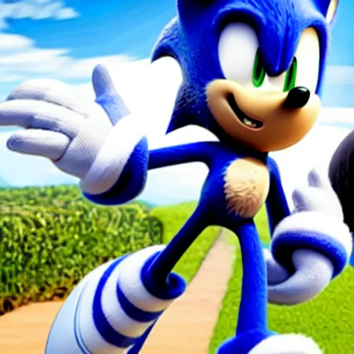 Prompt: barack obama stars in the new sonic the hedgehog film alongside idris elba