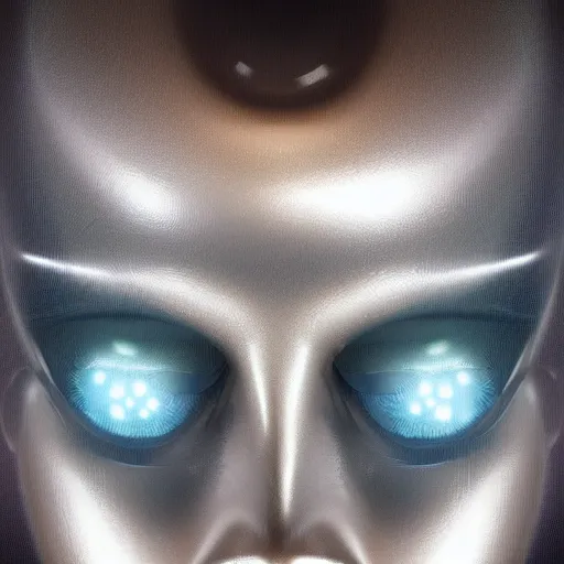 Image similar to closeup of sweating robot forehead with sweat on it, big drops of sweat, forehead only, by Hajime Sorayama, airbrush art, symmetric face, beautiful face, highly realistic, star flares, trending on artstation, beautiful lighting, sharp, details, hyper-detailed, HD, HDR, 4K, 8K