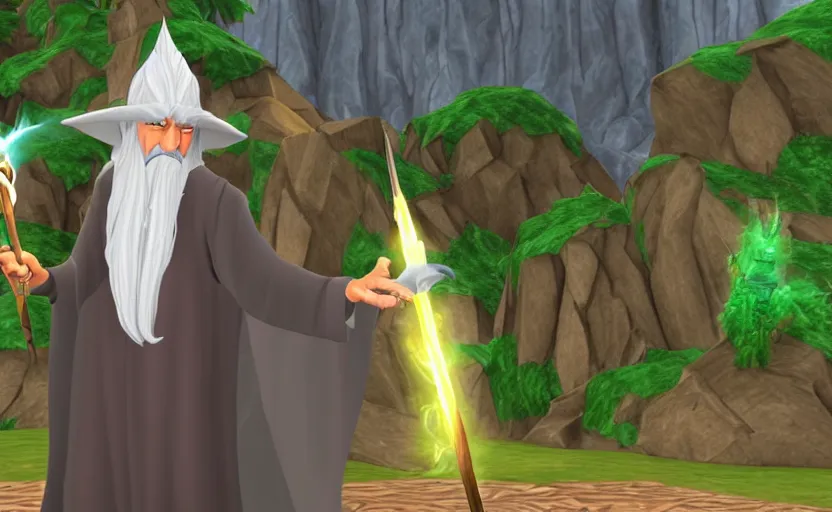 Image similar to Gandalf in Wizard 101